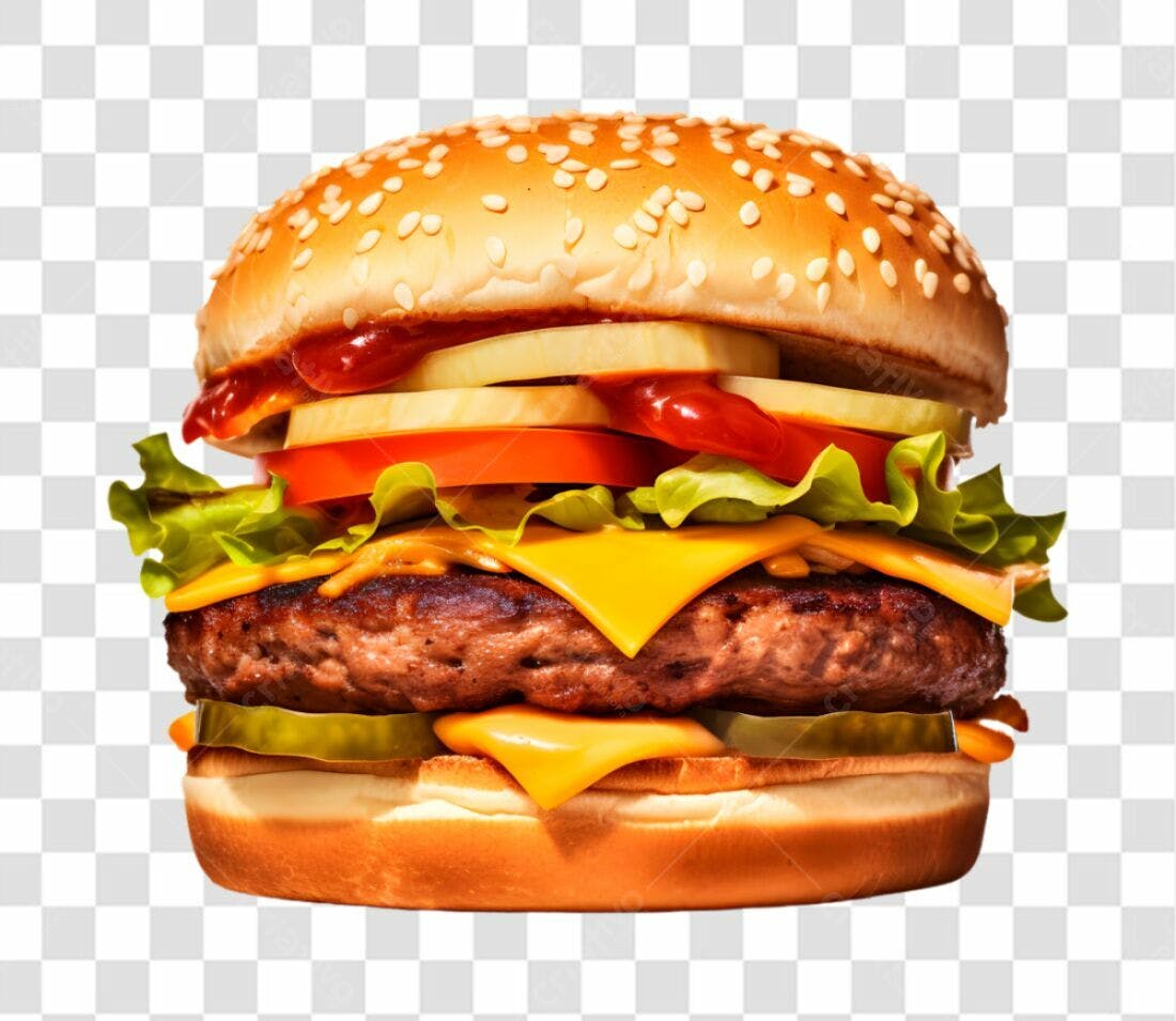 Imagem de Hambúrguer PNG com fundo transparente