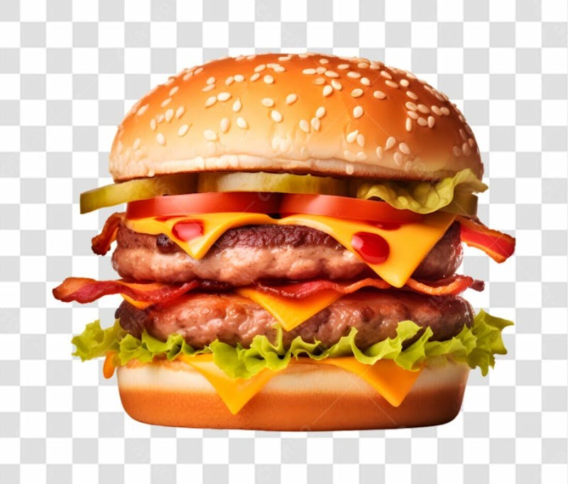 Hamburger lanche png transparente