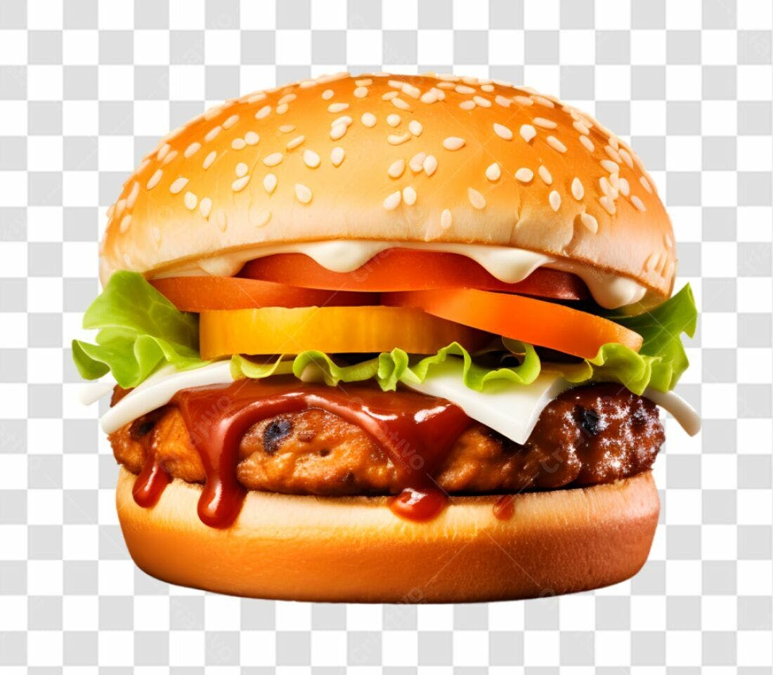 Icone Hambúrguer Delicioso PNG com fundo transparente