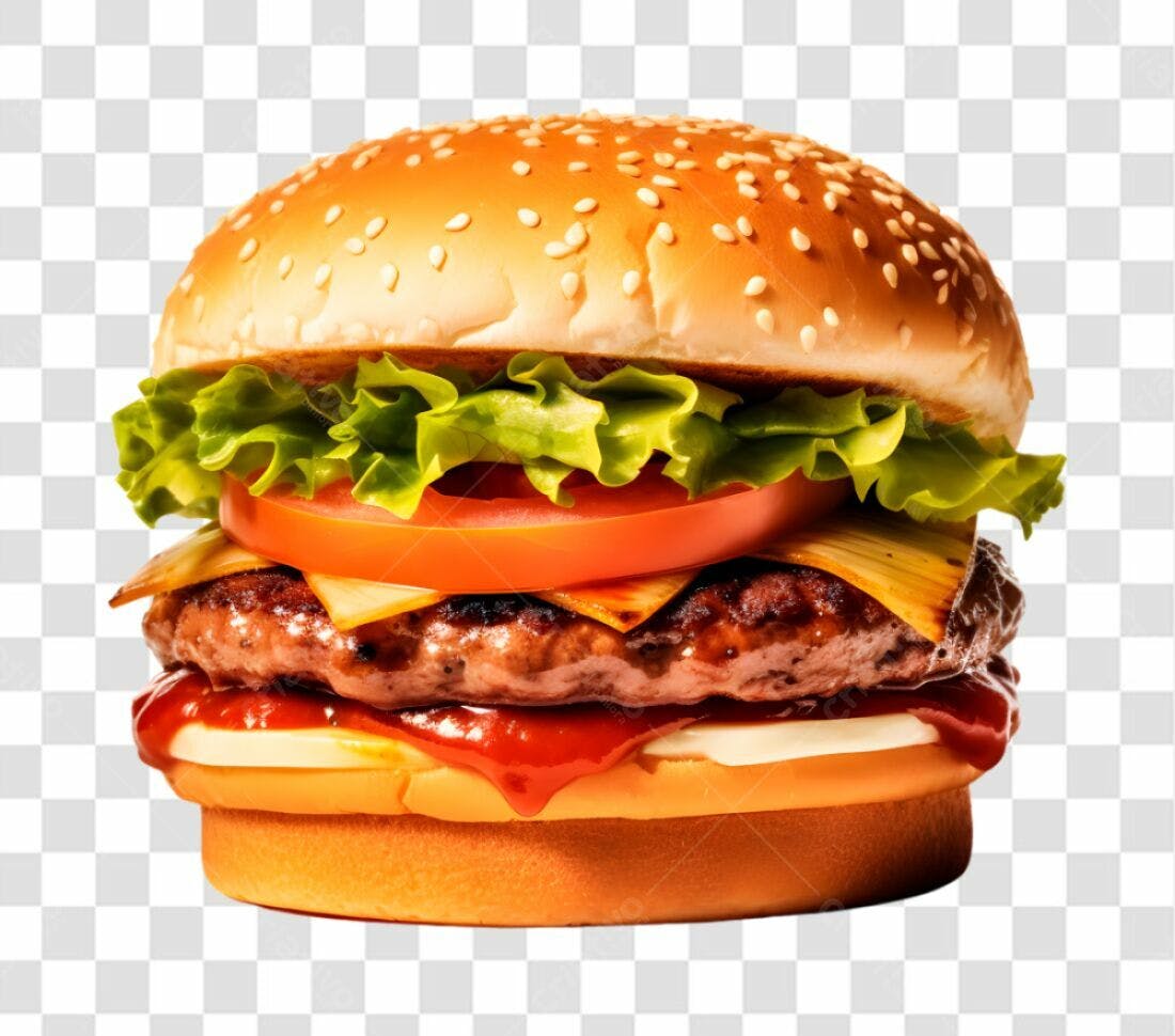 Imagem de Hambúrguer PNG com fundo transparente