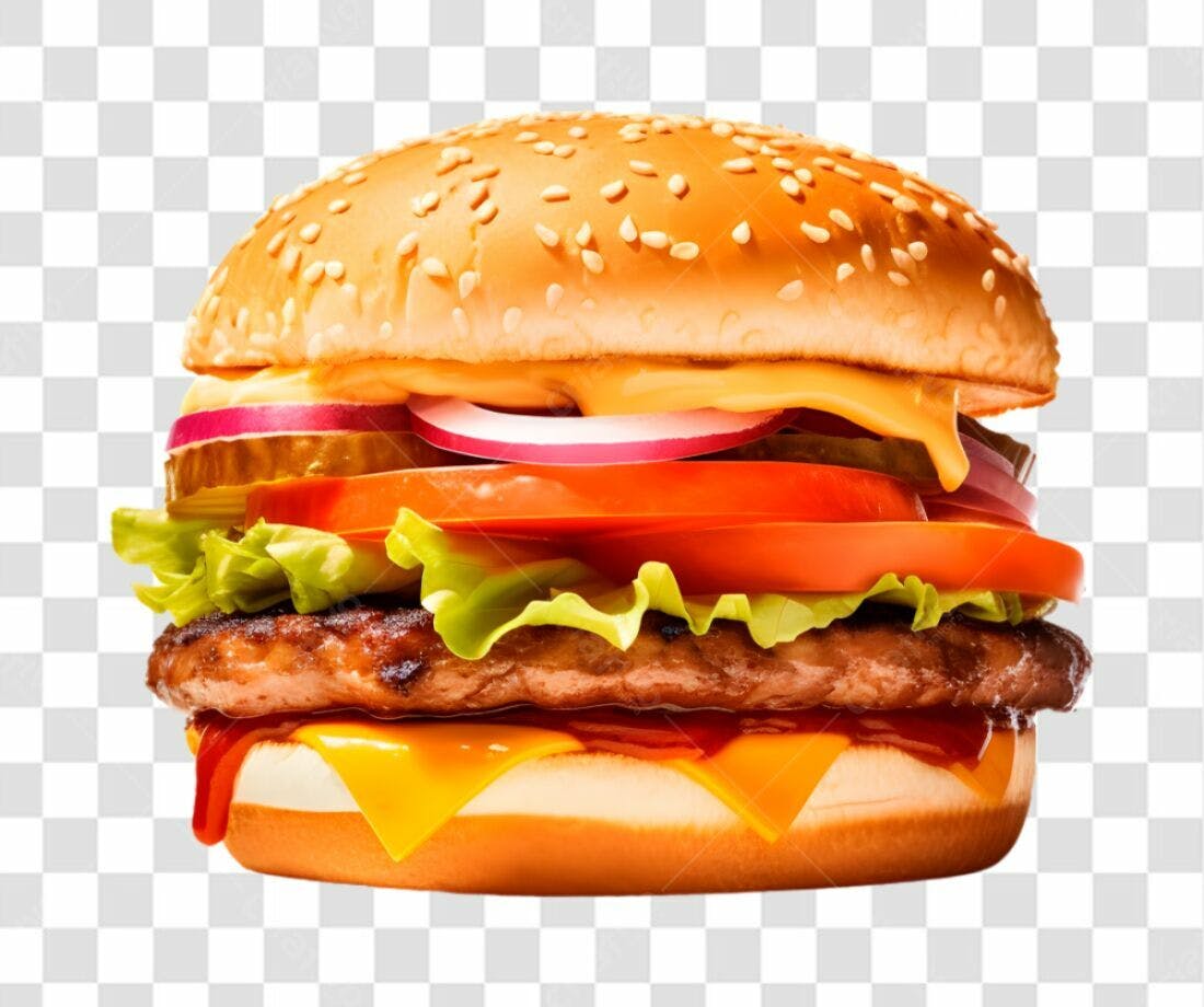 Imagem de Hambúrguer PNG com fundo transparente