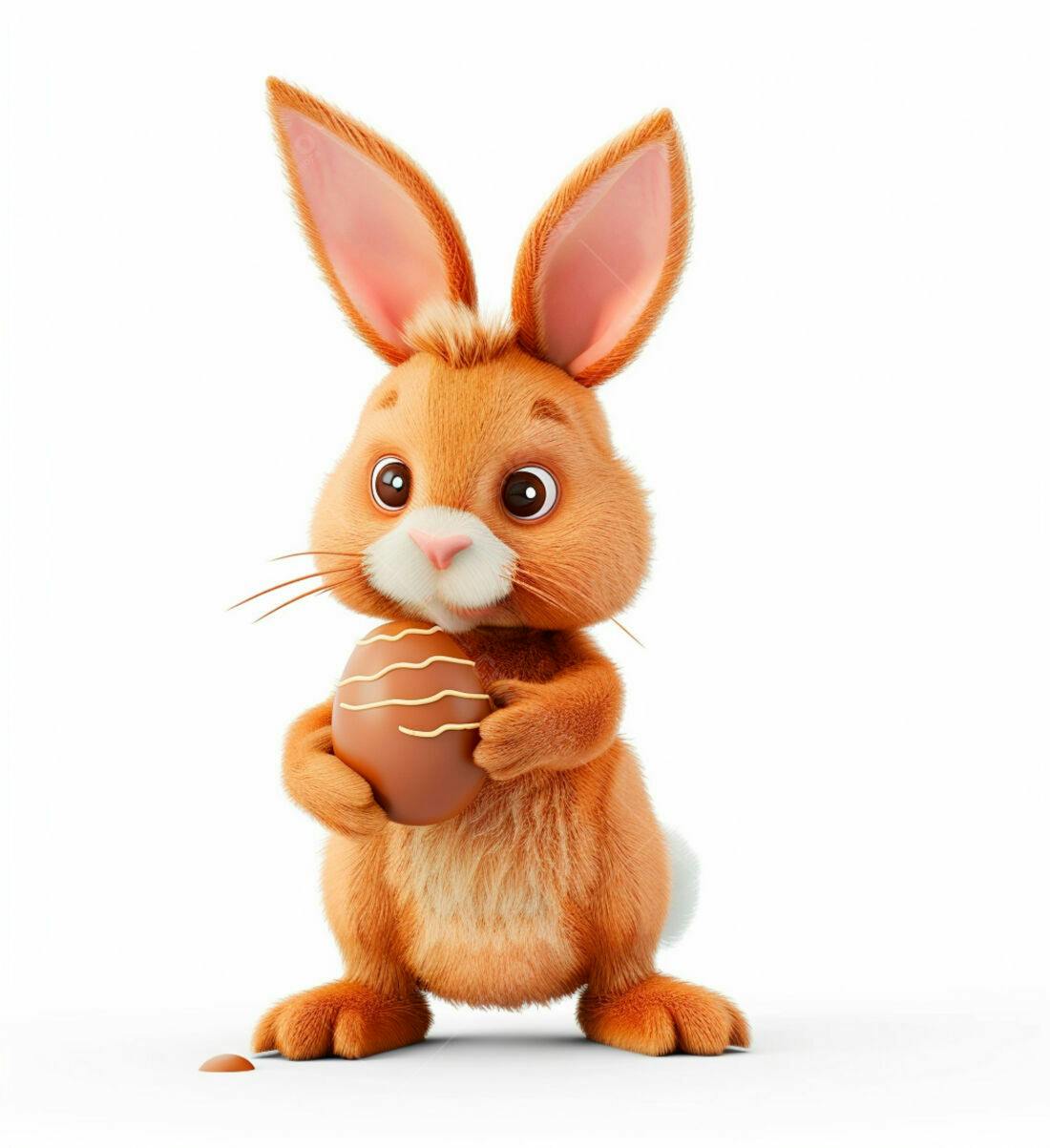 Coelhinho da Páscoa com Ovo de Chocolate