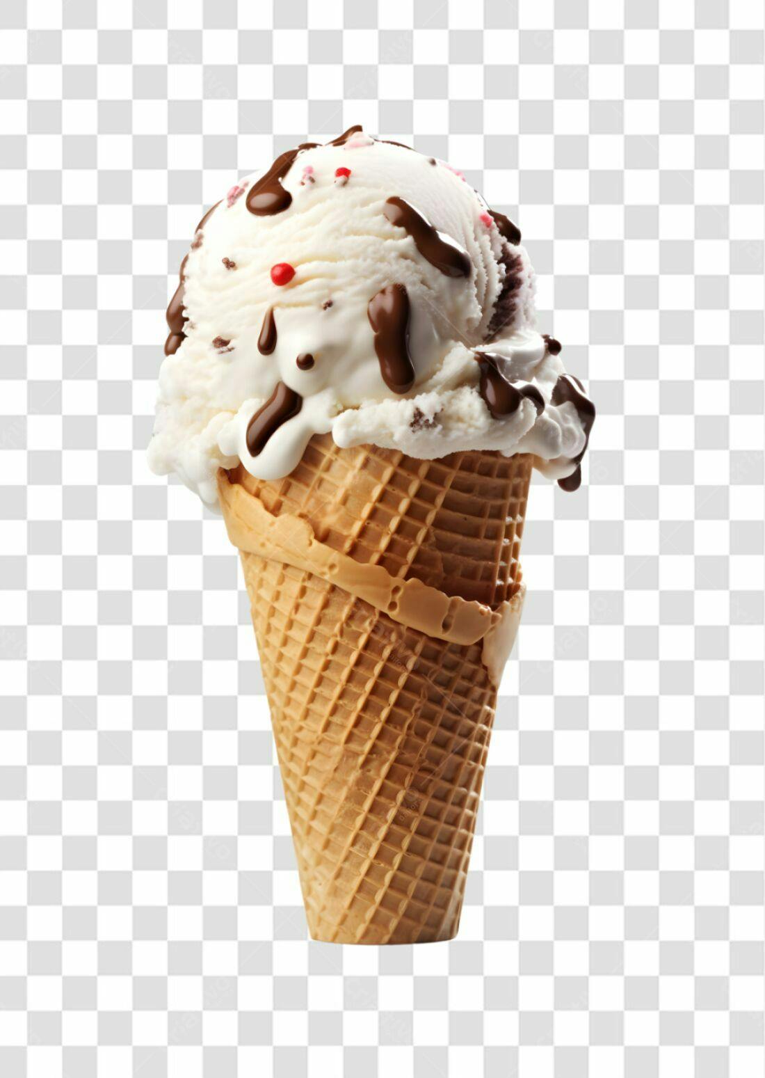Icone Sorvete com Chocolate PNG com fundo transparente