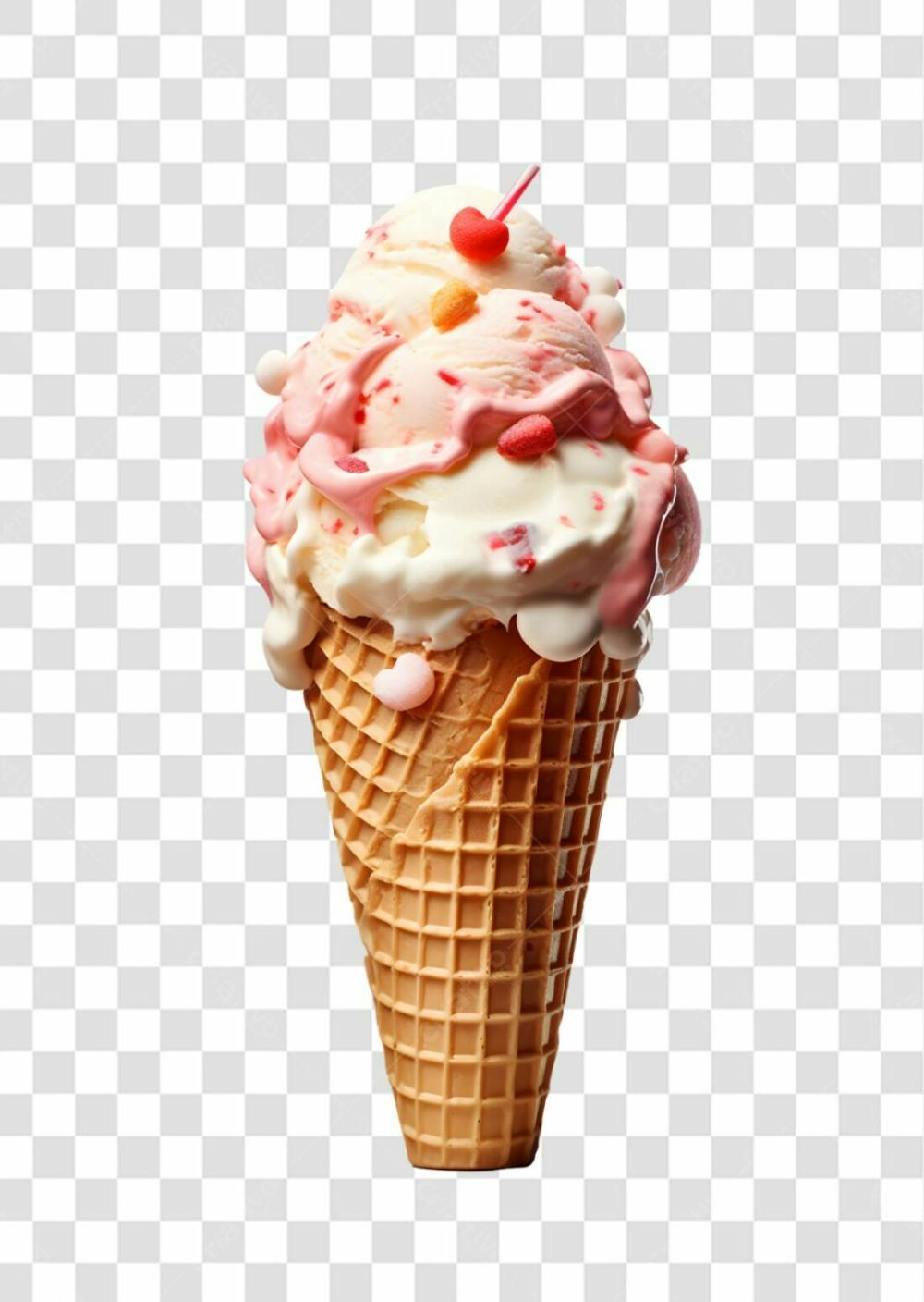 Delicioso Sorvete De Casquinha Png  (21)