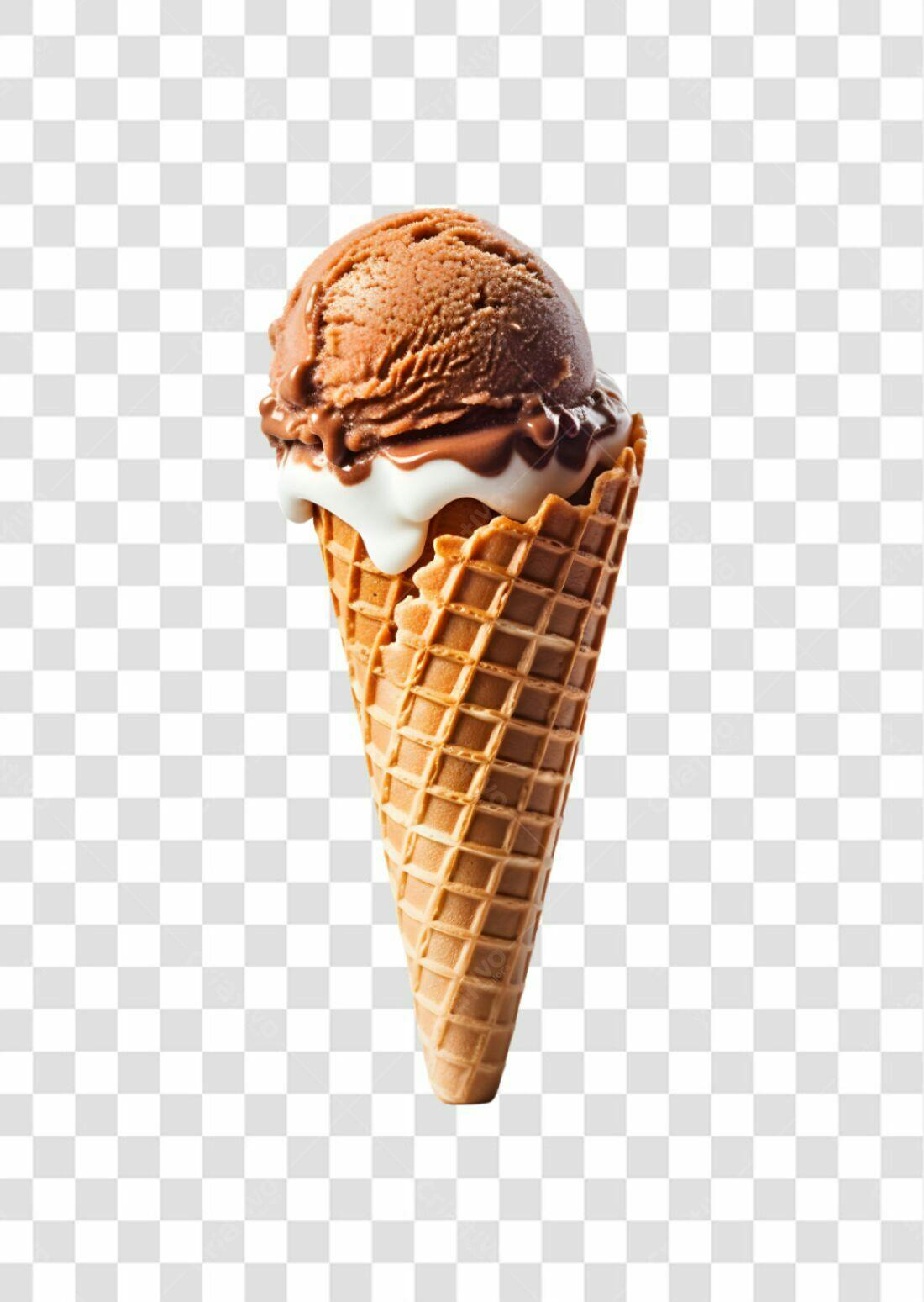 Icone Sorvete Chocolate PNG com fundo transparente