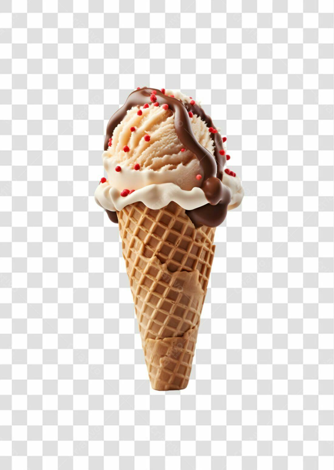 Icone Sorvete com Chocolate PNG com fundo transparente