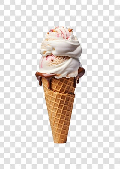 Delicioso Sorvete De Casquinha Png  (121)