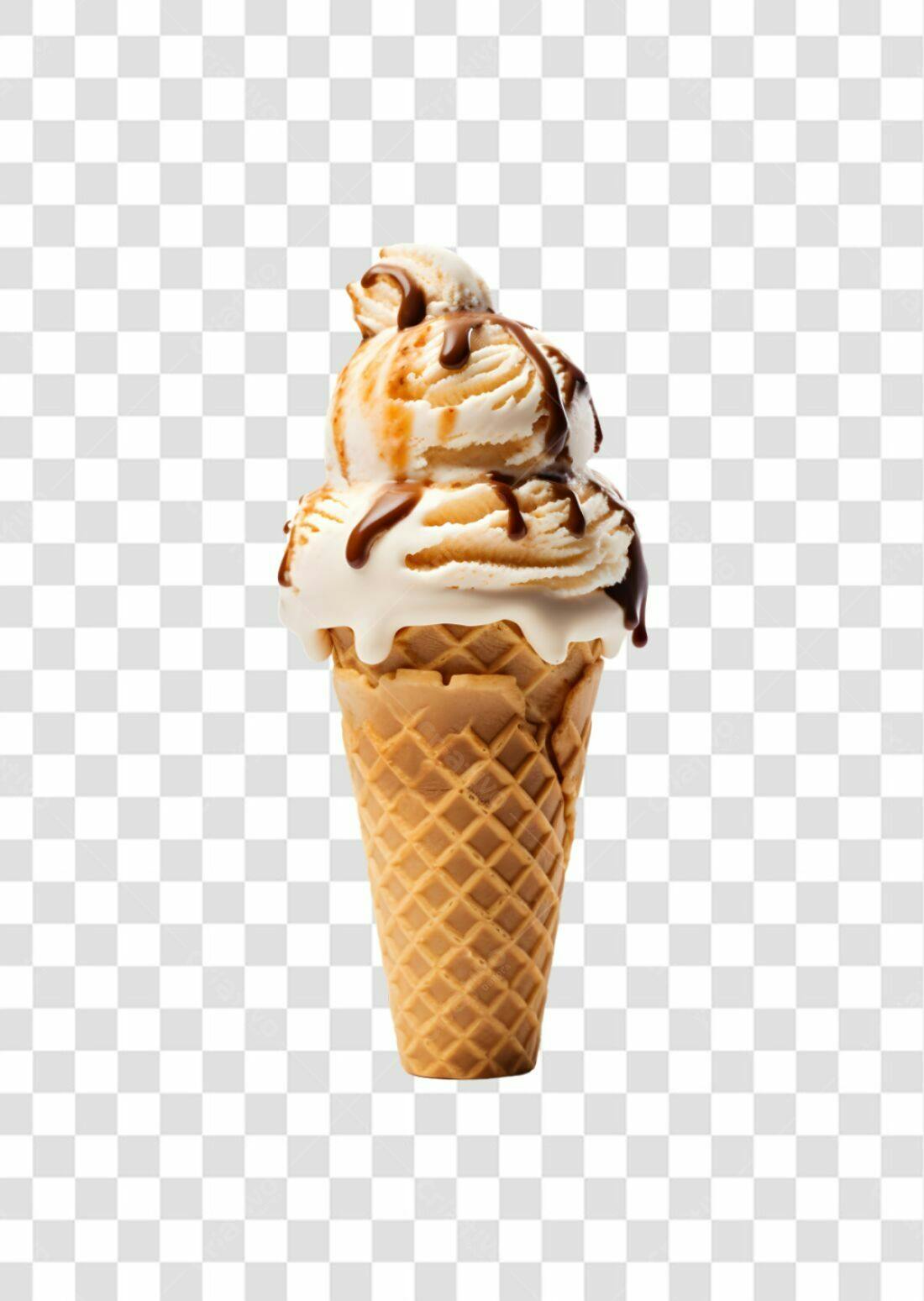 Icone Sorvete Cascão com Chocolate PNG com fundo transparente