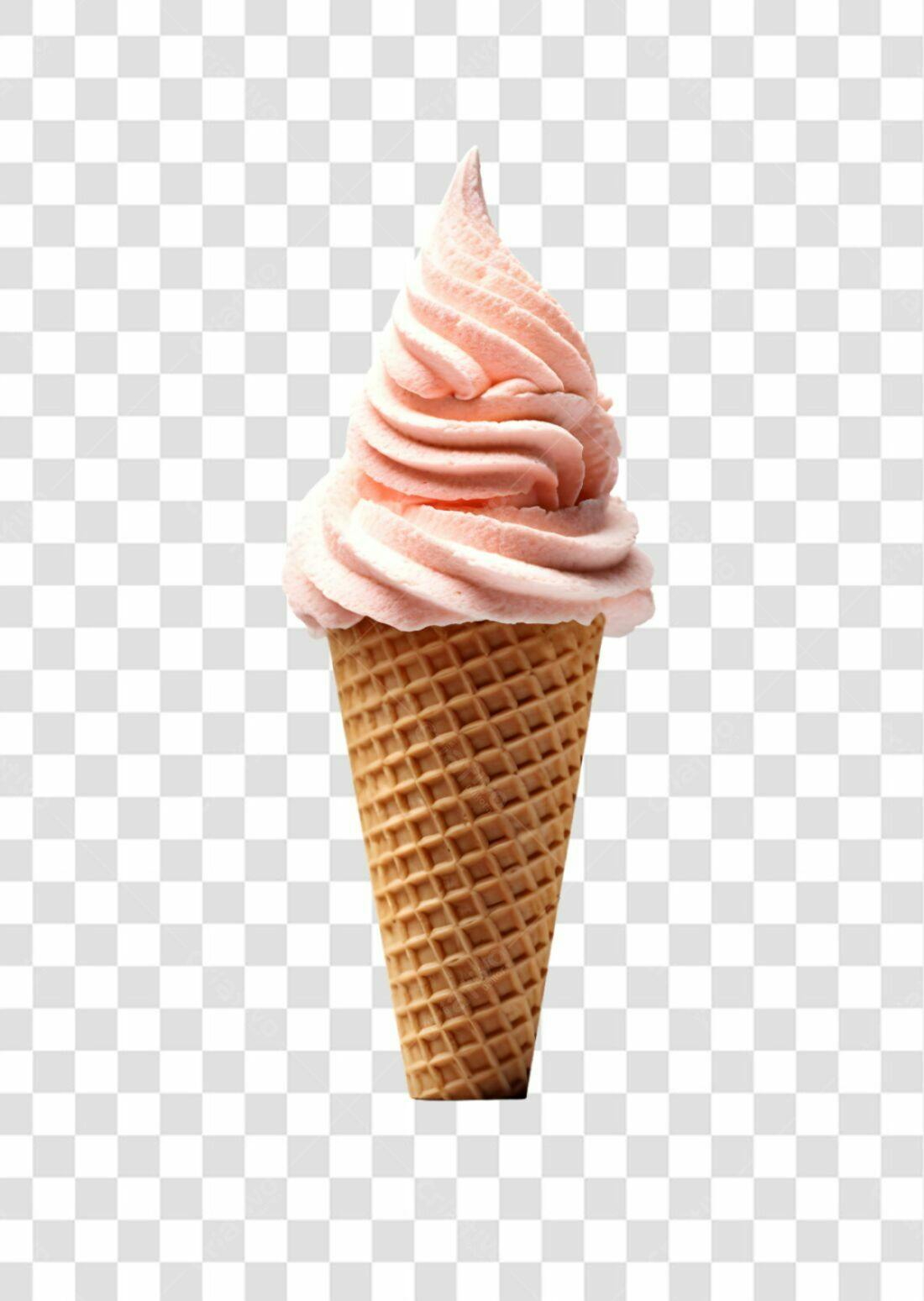 Icone Sorvete Rosa PNG com fundo transparente