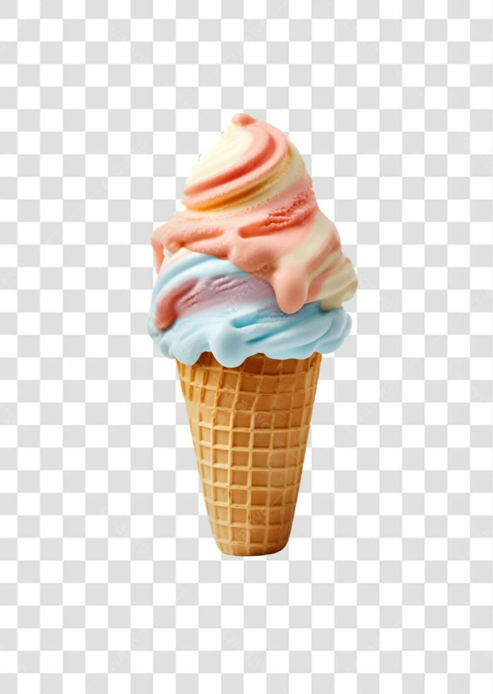 Delicioso Sorvete De Casquinha Png  (158)