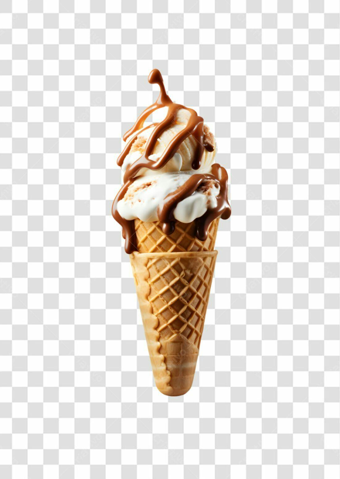 Icone Sorvete com Chocolate PNG com fundo transparente