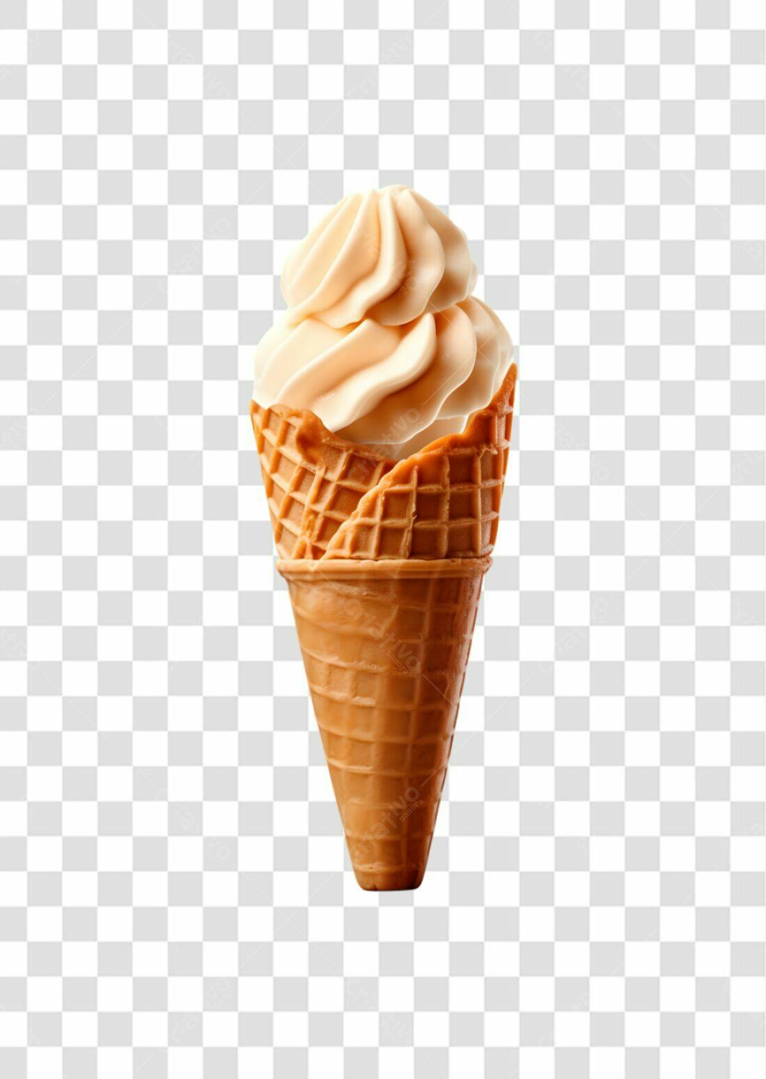 Icone Sorvete Cremoso PNG com fundo transparente