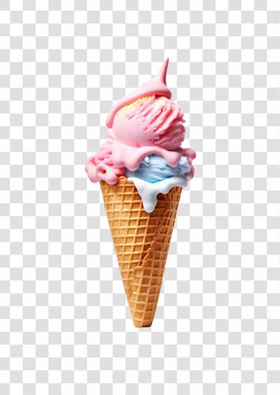 Delicioso Sorvete De Casquinha Png  (175)
