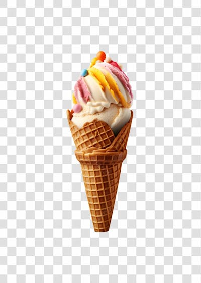 Delicioso Sorvete De Casquinha Png  (177)