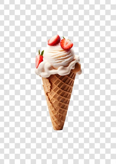 Delicioso Sorvete De Casquinha Png  (183)