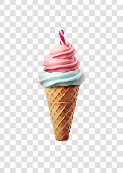 Delicioso Sorvete De Casquinha Png  (192)
