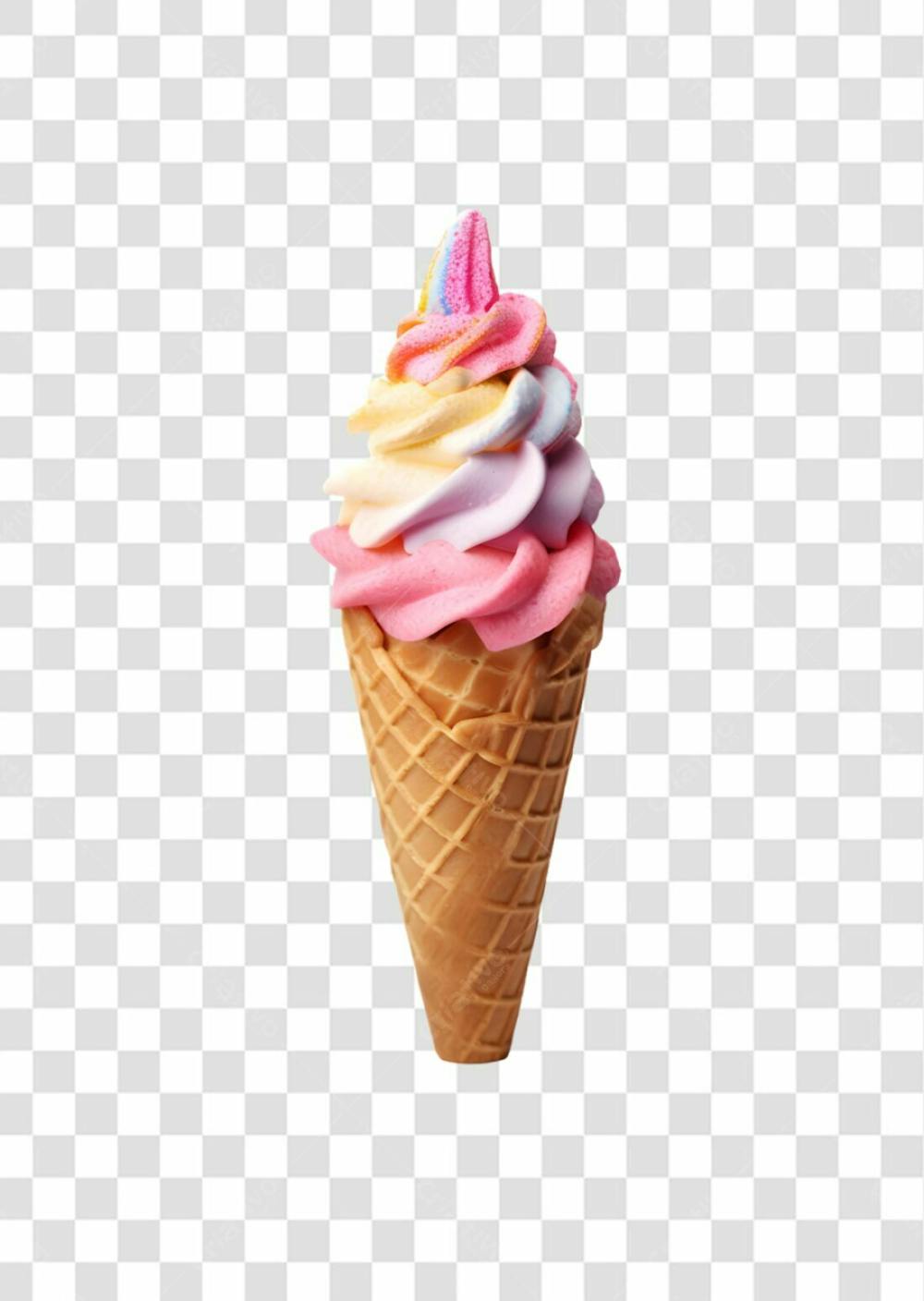 Delicioso Sorvete De Casquinha Png  (197)