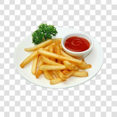 Batatas fritas png transparente