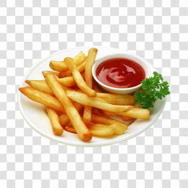 Batatas fritas png transparente