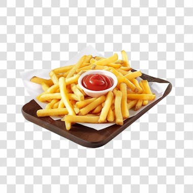 Batatas fritas png transparente