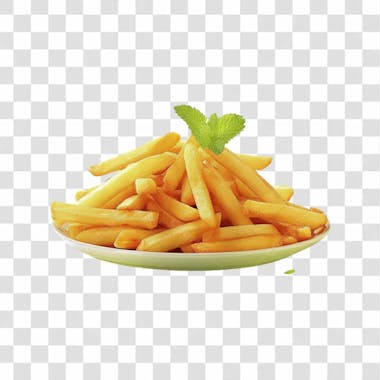 Batatas fritas png transparente