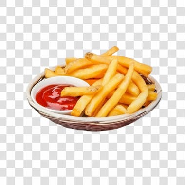 Batatas fritas png transparente