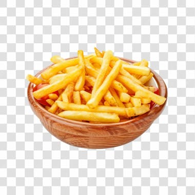 Batatas fritas png transparente