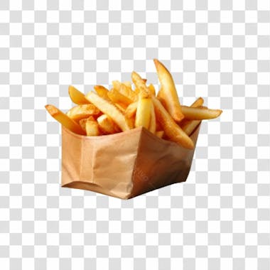 Batatas fritas png transparente