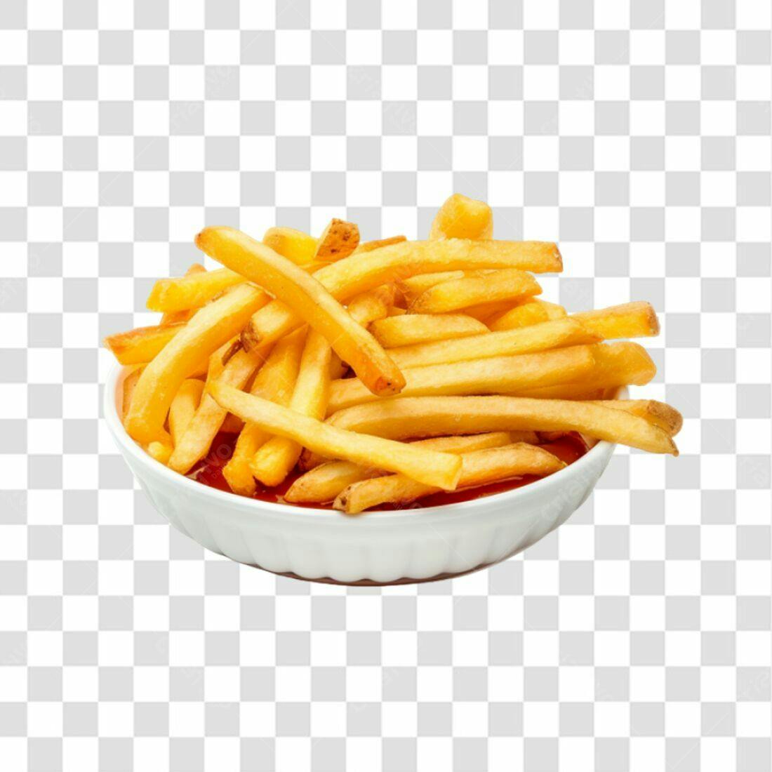 Icone Batata Frita Molho PNG com fundo transparente