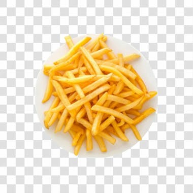 Batatas fritas png transparente