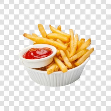 Batatas fritas png transparente