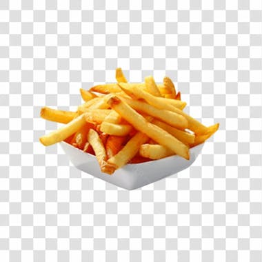 Batatas fritas png transparente