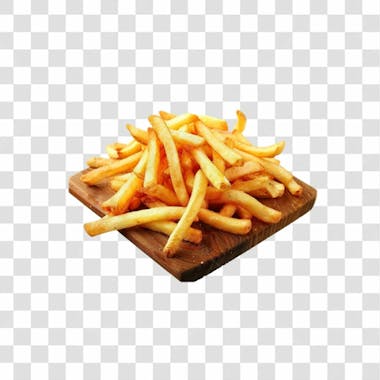 Batatas fritas png transparente