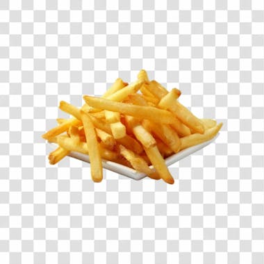 Batatas fritas png transparente