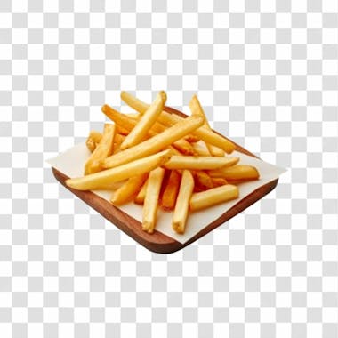 Batatas fritas png transparente