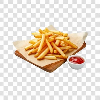 Batatas fritas png transparente