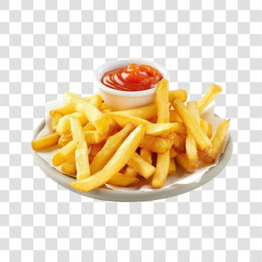 Batatas fritas png transparente