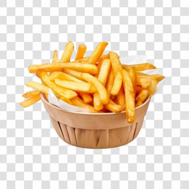 Batatas fritas png transparente