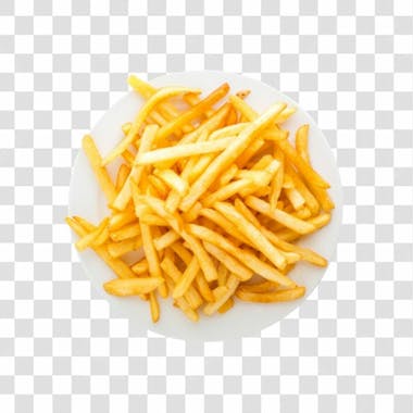 Batatas fritas png transparente