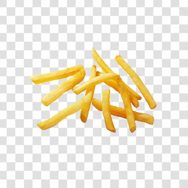 Batatas fritas png transparente