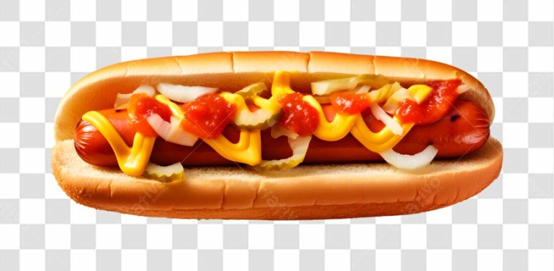 Icone Hot Dog com Molhos PNG com fundo transparente