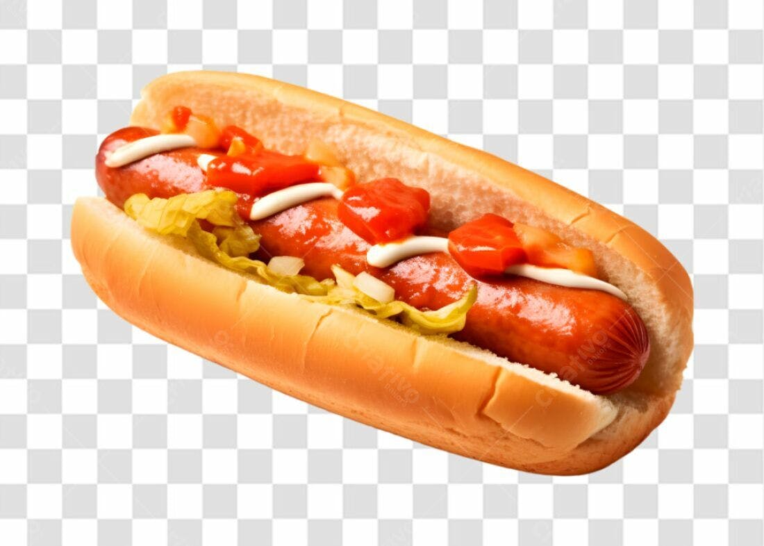 Icone Hot Dog PNG com fundo transparente