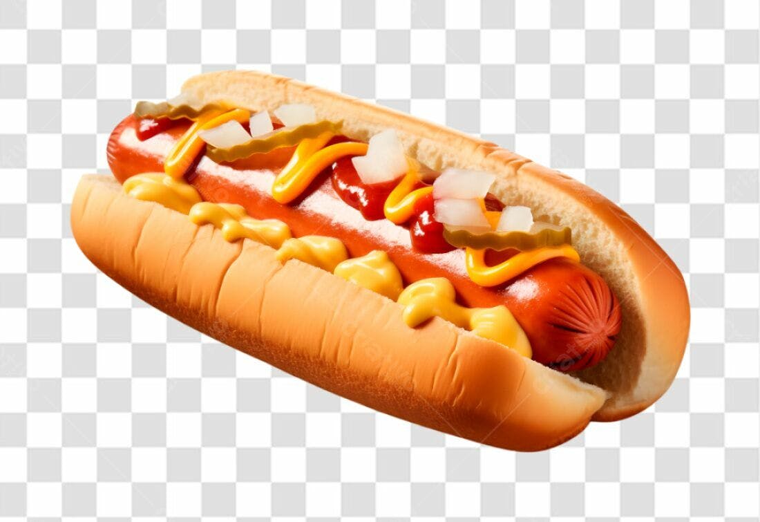 Icone Hot Dog PNG com fundo transparente