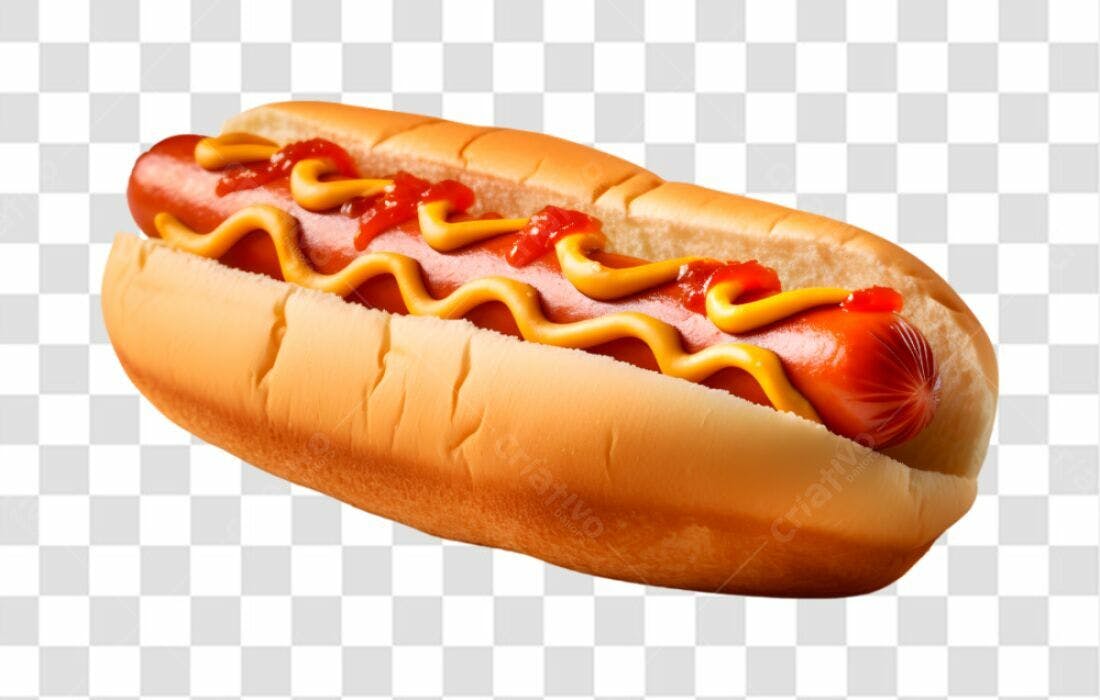 Icone Hot Dog com Mostarda e Ketchup PNG com fundo transparente