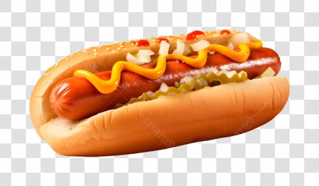 Icone Hot Dog com fundo transparente