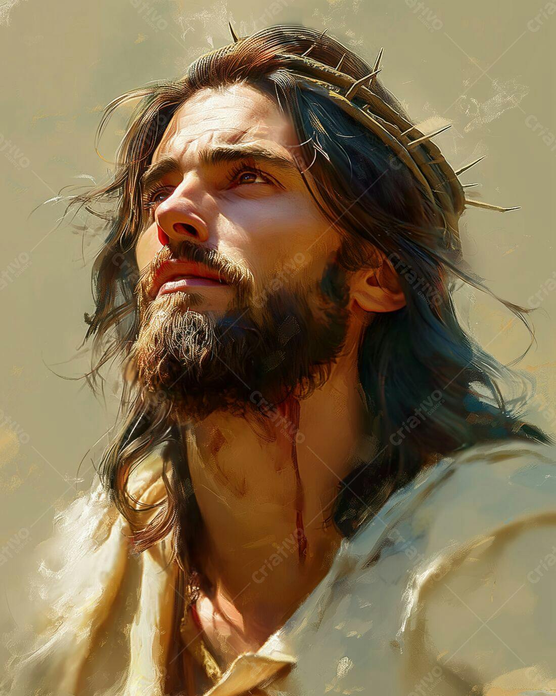 Jesus Cristo coroa de espinhos sofrimento