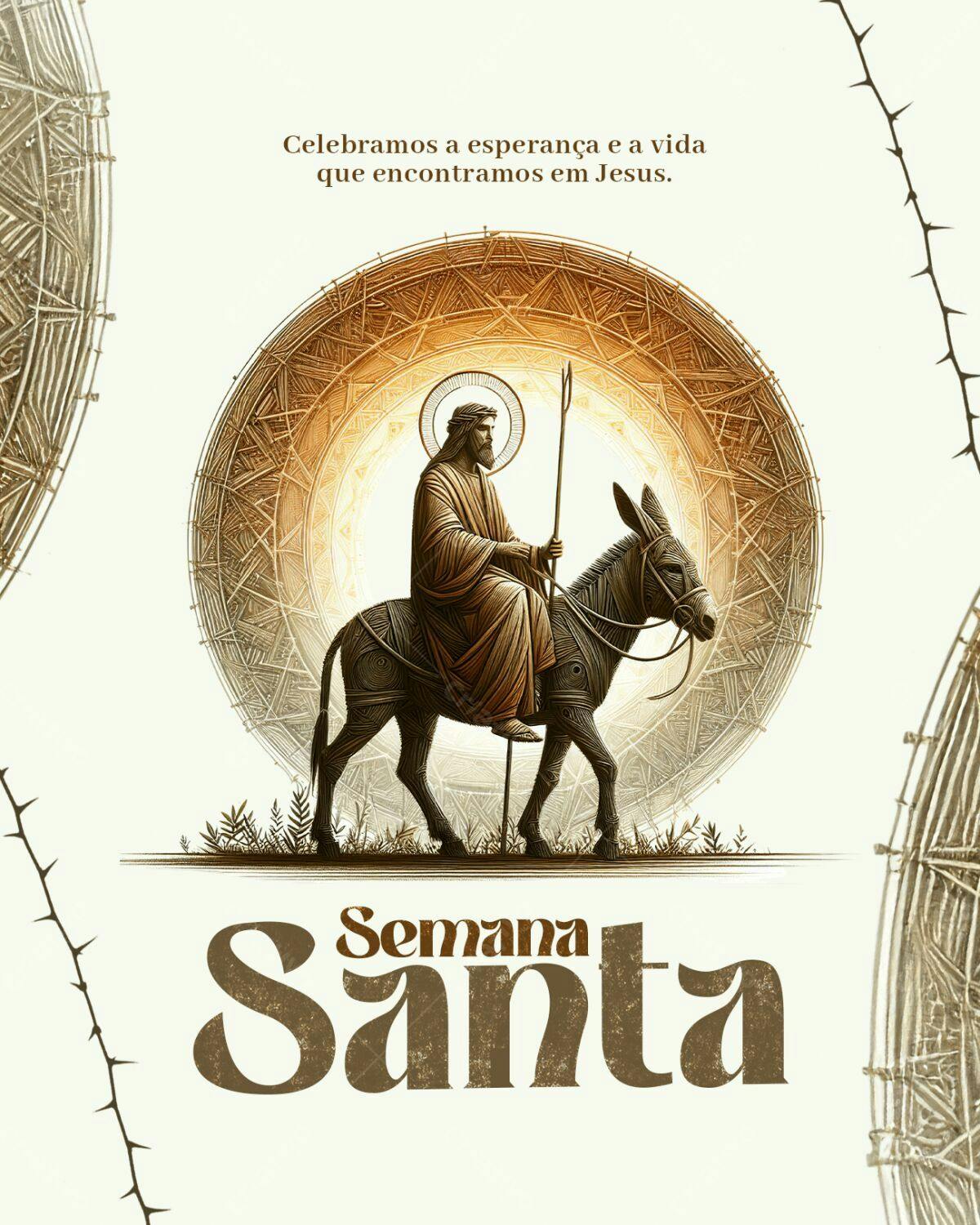 Flyer Semana Santa PSD Editável