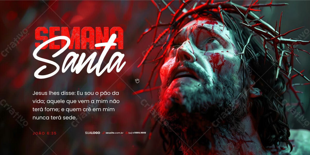 Banner Semana Santa PSD Editável