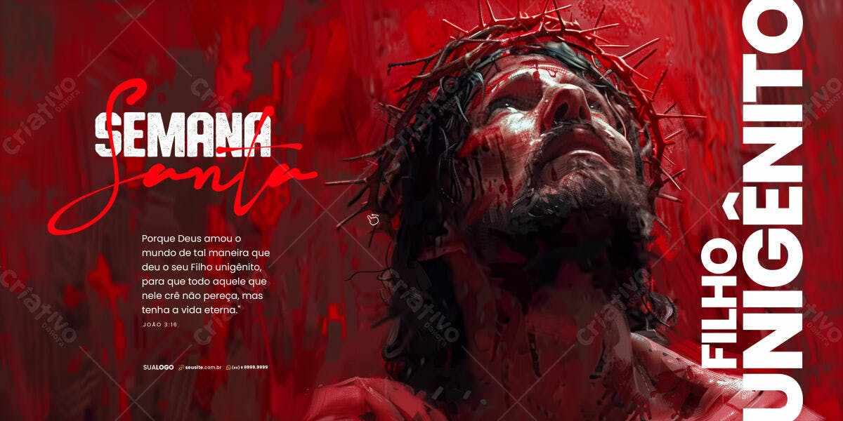 Flyer Semana Santa PSD Editável