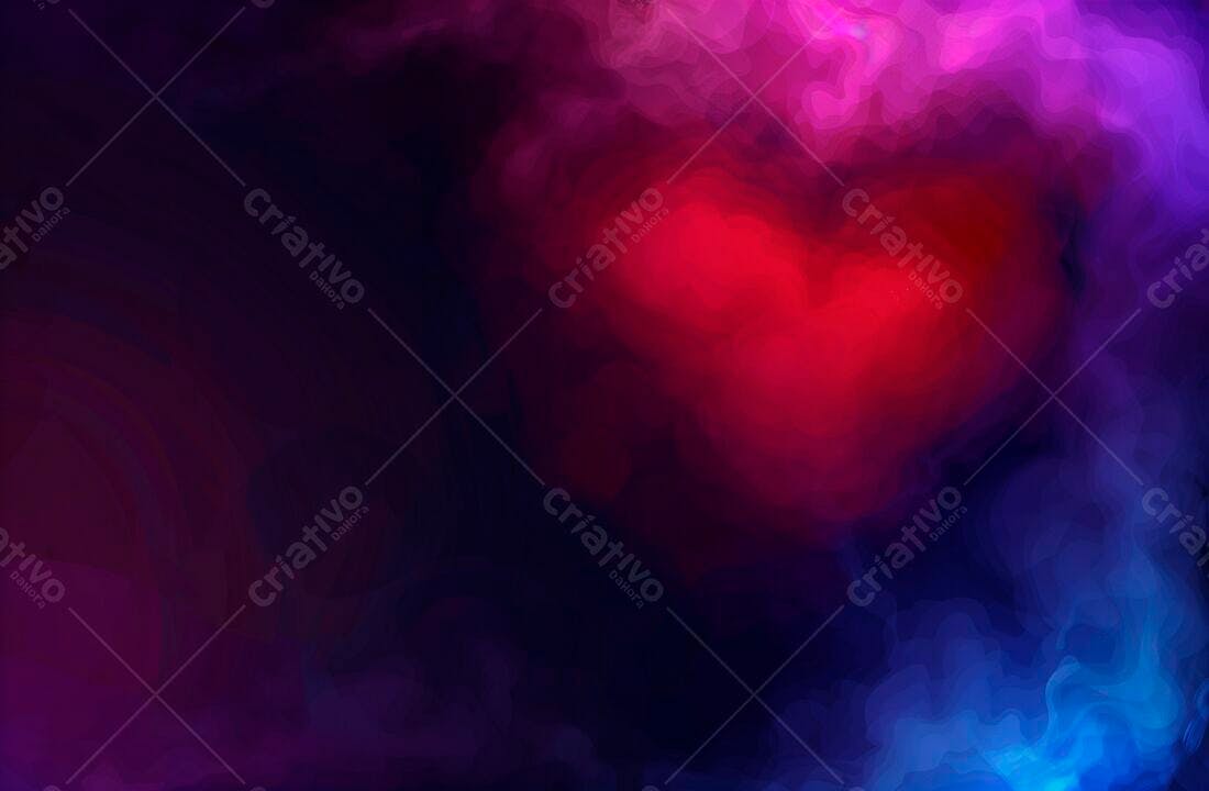 Nuvens abstratas vermelho e azul escuro